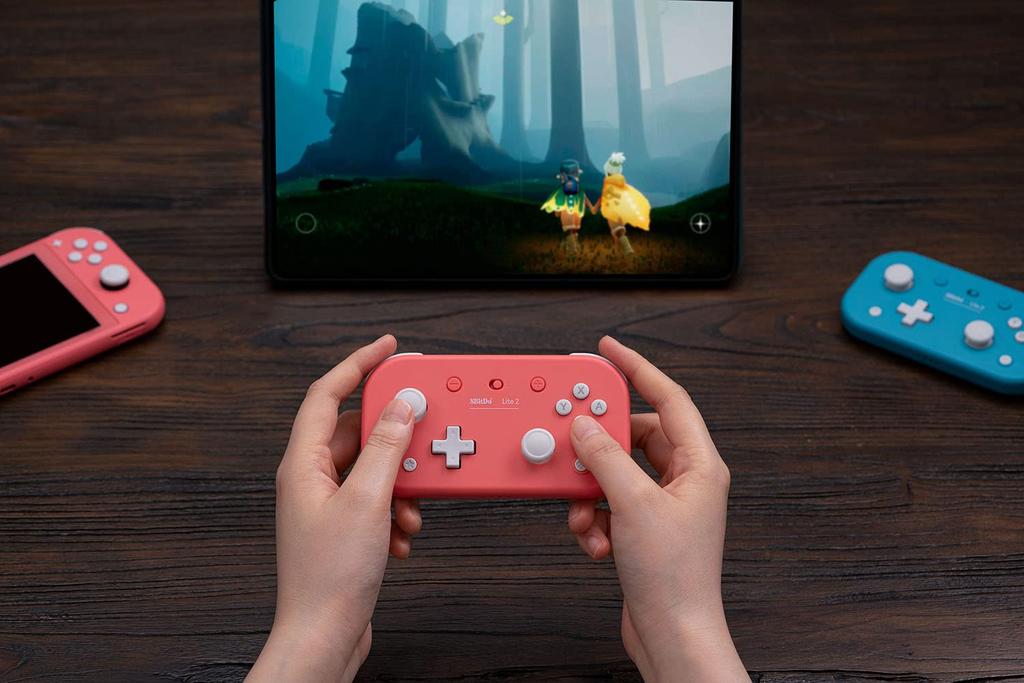 8BitDo Lite 2 Bluetooth Gamepad for Switch and Raspberry Pi Switch, Lite, Android, (Pink)