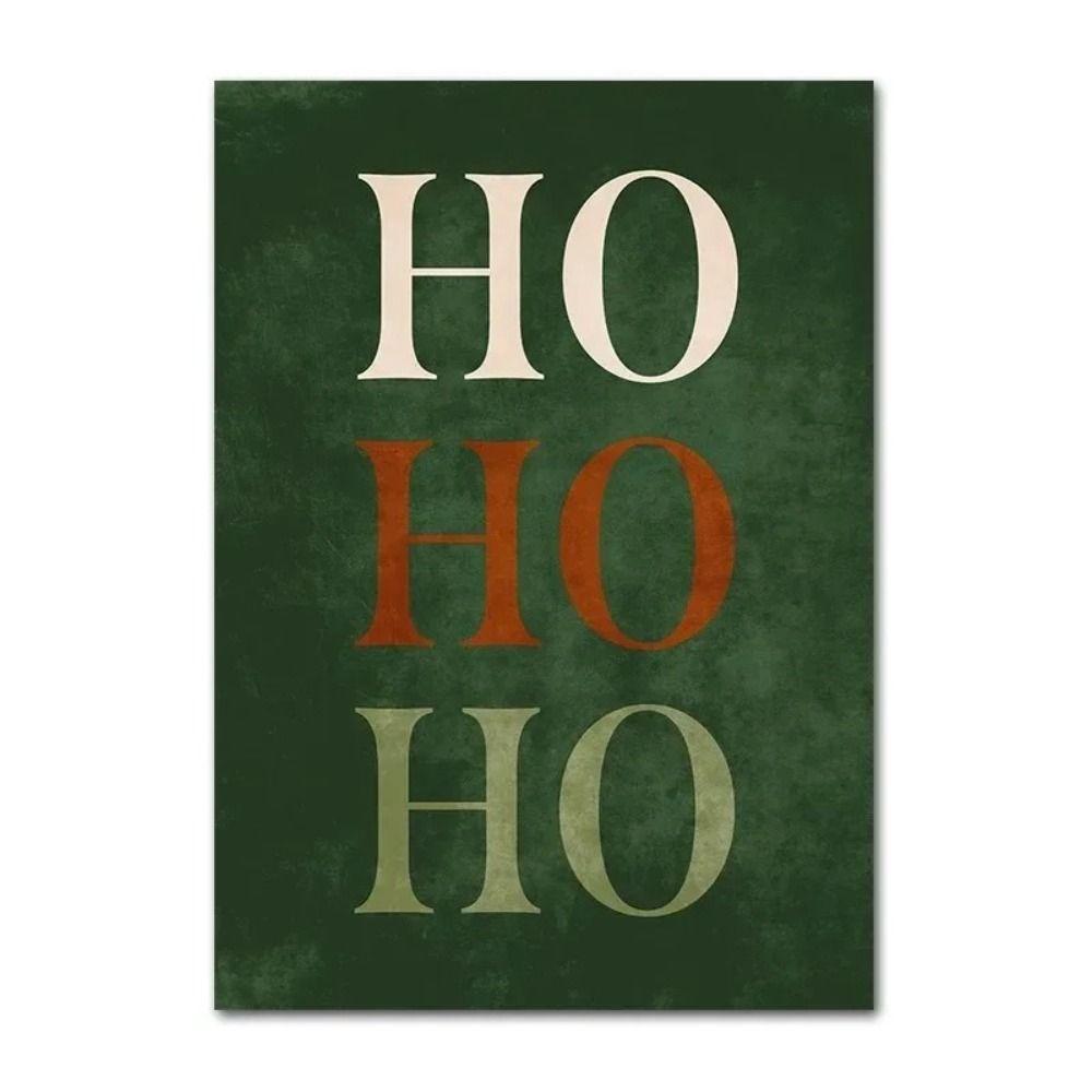Vintage Christmas Metal Wall Decoration, Holiday Sticker Sign