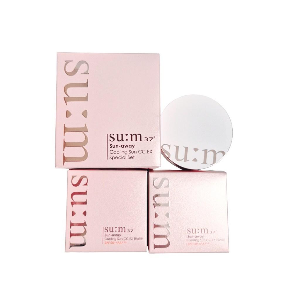 Breath Cooling SunCC CC EX Special Set 1 Main Product, 2 Refills, 45g, 1 Set