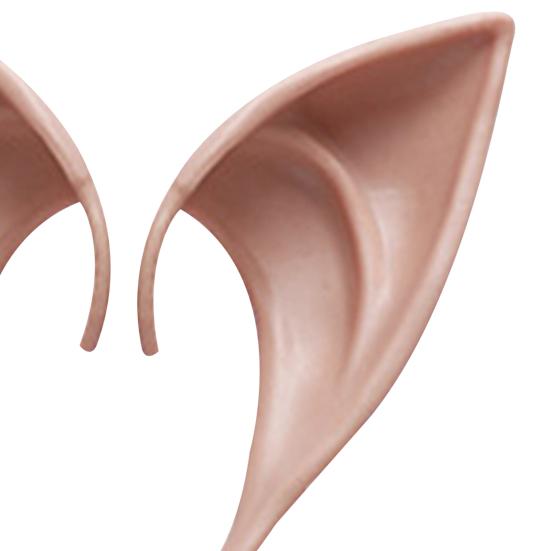 1 Paar Hautfreundliche Elfenohren Atmungsaktive Emulsion Cosplay Kostüm Latex Elfenohren Halloween Dekoration