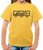 Mange Sommeil BMX - T-shirt Enfant - Motocross Vélo Cycliste Vélo Biker Cadeau