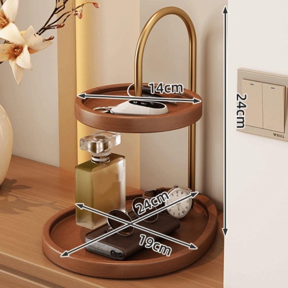 Vintage Jewelry Organizer Double Layer Key Rack Tray New Jewelry Display Stand For Jewelry