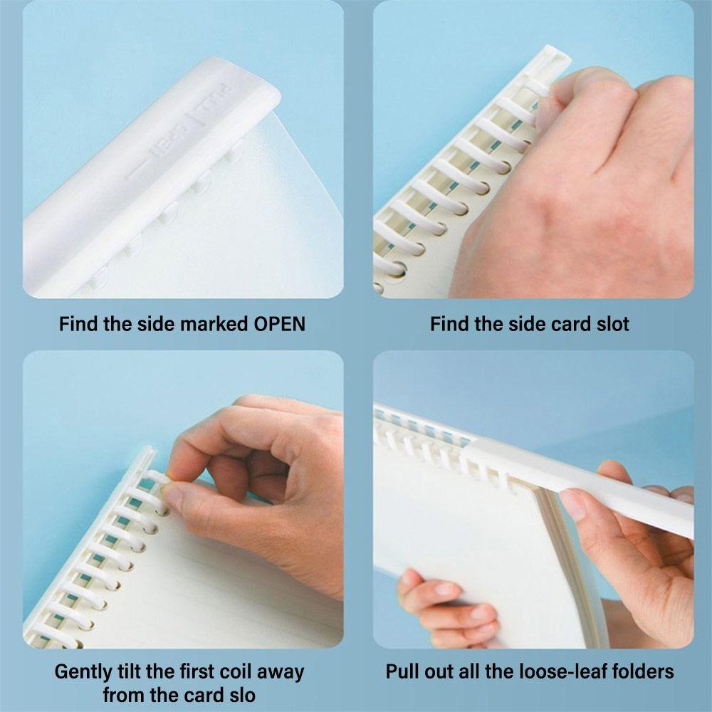 Drawing Rod Type Loose-leaf Binder 20/26 Hole Binding Clips  Album Binding Accessories