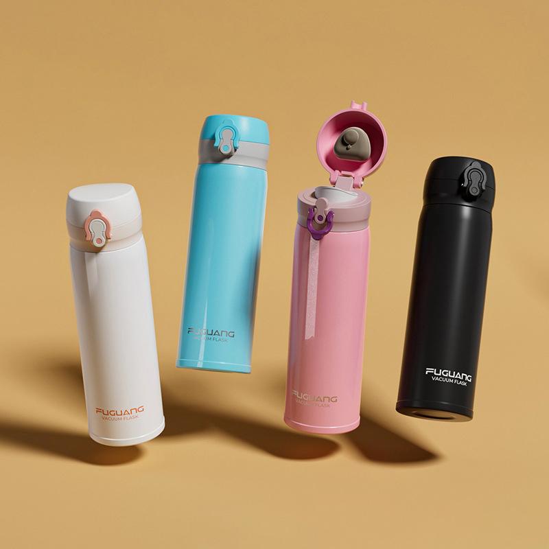 MeyJig 316 Edelstahl Thermos Wasserflasche Vakuumflaschen Isolierter Kaffeebecher 500ml