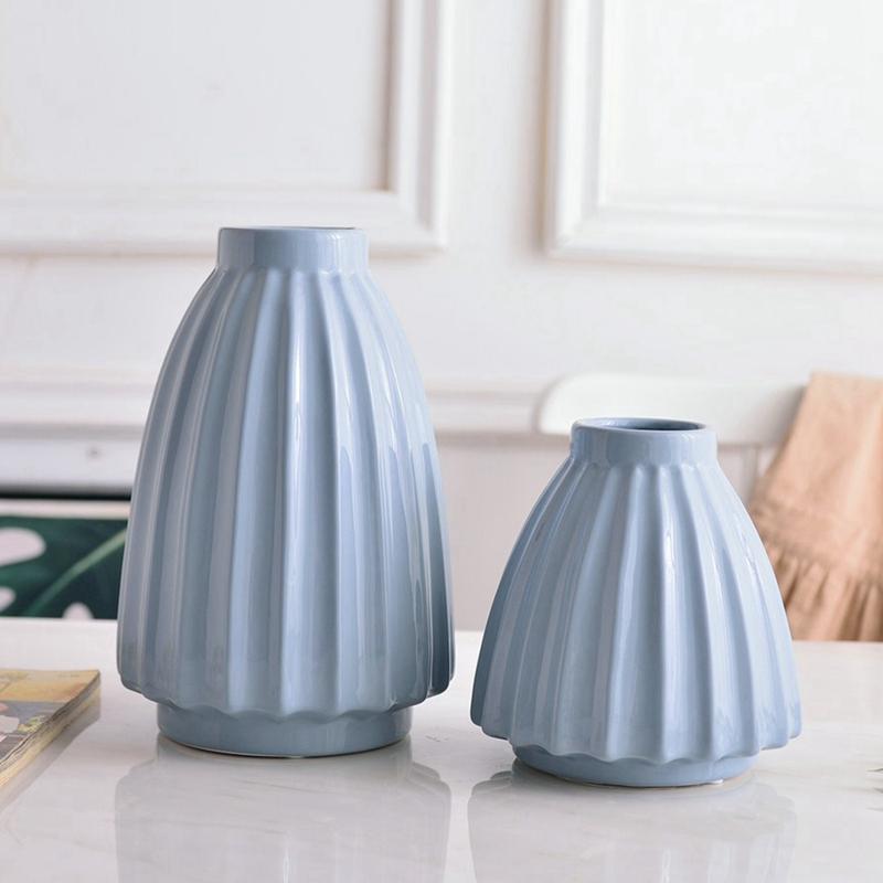 1pc Elegant Origami Vase Ceramic Flower Vase Home Decoration Centerpiece Ornament Pink Angled Stoneware Desktop Vase 16/25cm