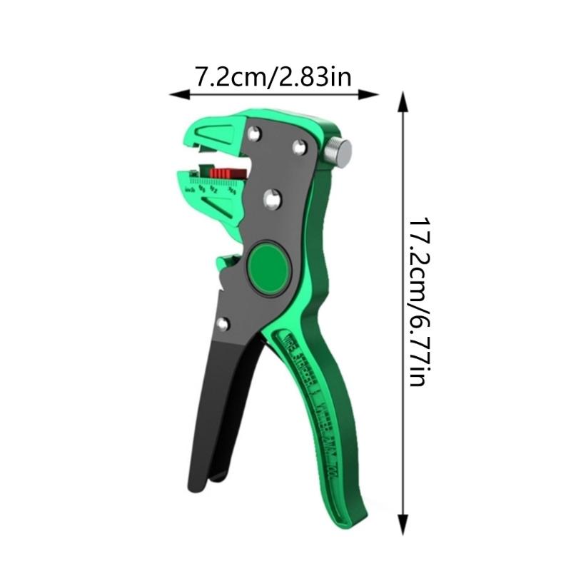 Wire Stripper Automatic Peeling Function Efficient Cable Handling Comfortable Grip Handle Safety Lock Mechanism Ergonomic