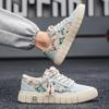 Low top canvas men's shoes 2025 new casual non-slip board shoes soft sole student sports linen breathable fashion shoes