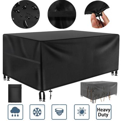 10 Größen Outdoor Terrassen Gartenmöbel Wasserdichte Abdeckungen Regen Schnee Stuhlbezüge für Sofa Tisch Stuhl Staubdichte Abdeckung