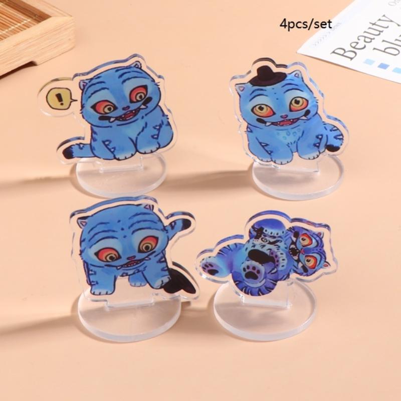 

Каваї Аніме Мисливці на Демонів Тигр Орнамент Мультяшний Kpop Аніме Фігурки Мила Домашня Декорація Колекції Подарунки A5