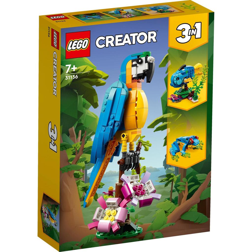 LEGO Creator Ara 31136 Spielzeugbausteine Geschenk Tier Jungen Mädchen Alter 7+