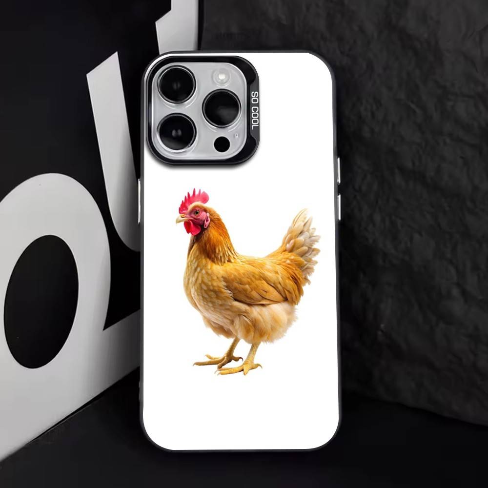 

Chicken111 Phone Case For iPhone 17,16,15,14,13,12,11 Plus,Pro Max,XS,Colorful Silver Phone case Funda Cover iPhone17