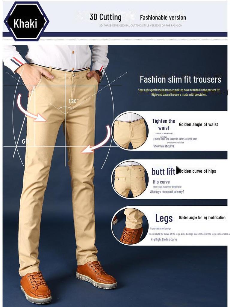 Stylish Korean Men's Spring & Autumn Casual Trousers