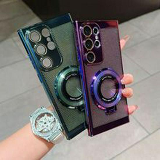 Samsung S25Ultra Case: Slim, Magnetic, Kevlar Carbon Fiber Texture, Anti-Drop, for S24Fe/S23.