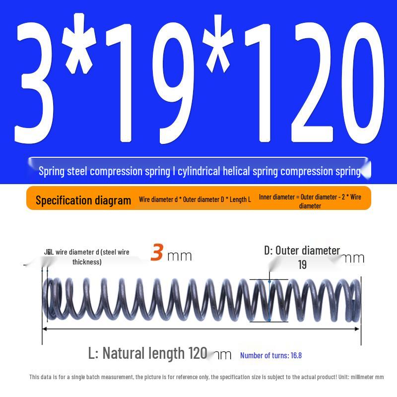 Compression Spring Y-Type Shock Absorbing Coil 3*16/17/18/19/20