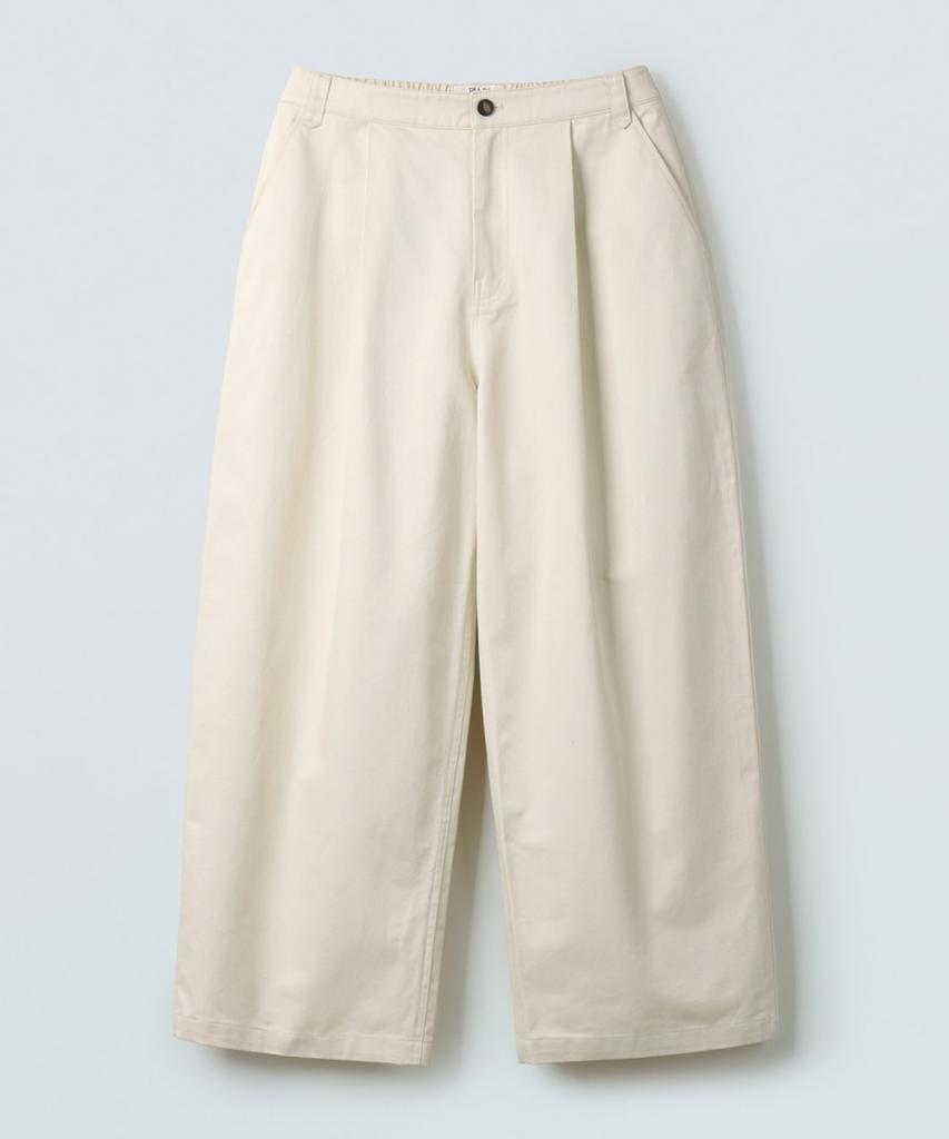 Piali Balloon Wide Half Elastic Chino Pants (Ivory)