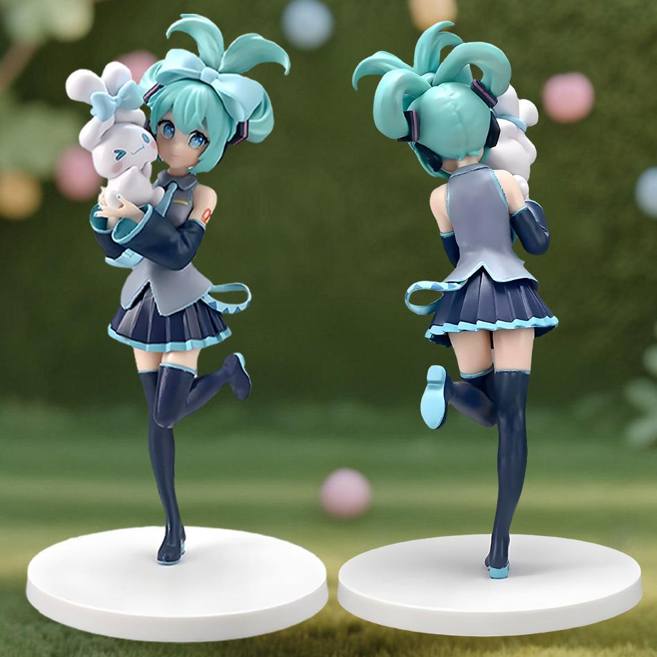20cm Desktop Cute Miku Kwaii Style Anime Figure Toys PVC Model Collector Doll Birthday Gift