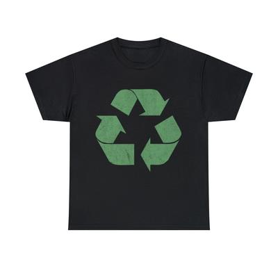 Retro Recycle Graphic Tee Shirt, S-5XL