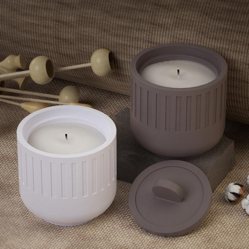 Silikonová úložná forma Formy na šperkovnici Formy na skladování forem na pryskyřice Formy s víkem Formy na pohár na svíčku pro kutily