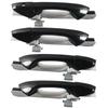 Set of 4 Compatible Honda Exterior Door Handles (Part Numbers: 72181-T5A-A01, 72681-T5A-A01, 72141-T5A-A01)