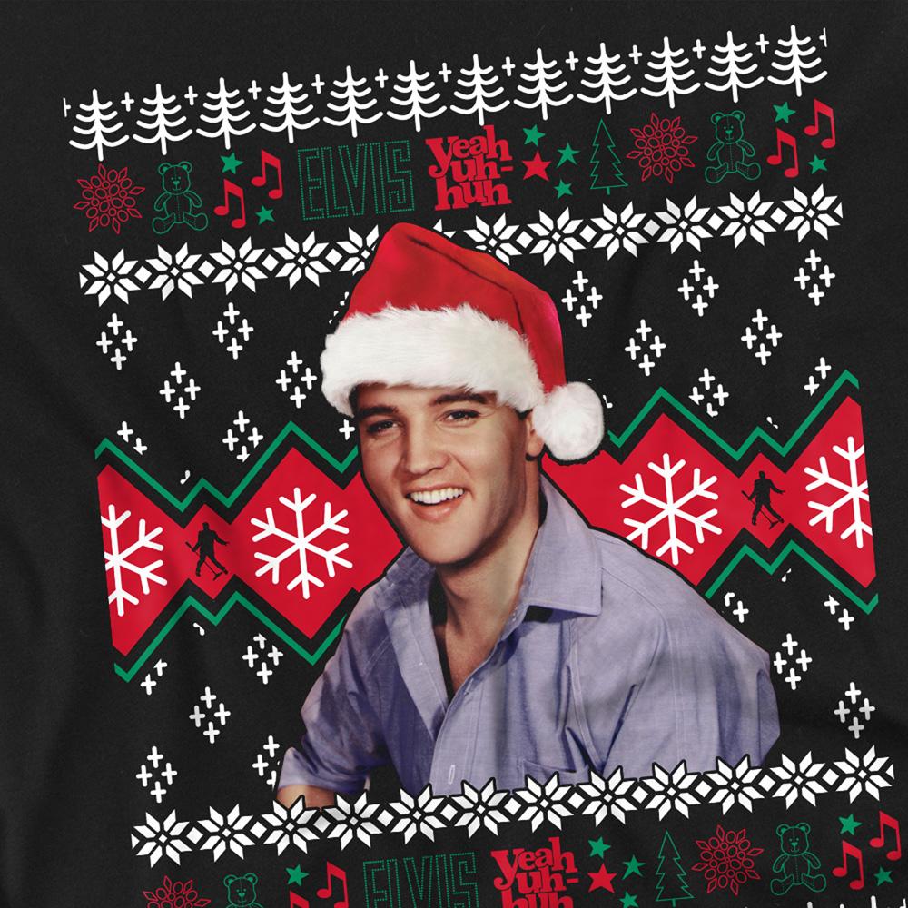 Elvis Presley Unisex Adult Ugly Christmas Sweater T-Shirt