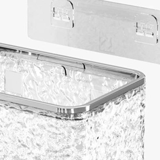 Tissue Box Wall-mounted Sealed Design Dispenser Waterproof Dustproof Paper Towel Holder Transparent Strong Adhesive Container for Bathroom