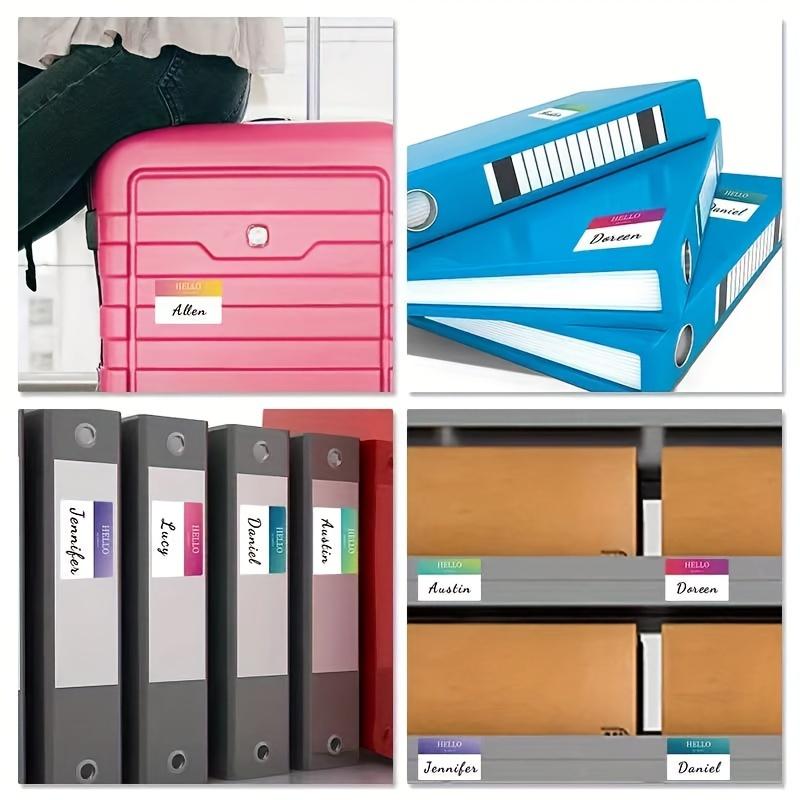 10 Blatt 180 Stück Selbstklebende Namensschilder Bunte Namensschildaufkleber 3*2 Zoll Namensschild Meeting