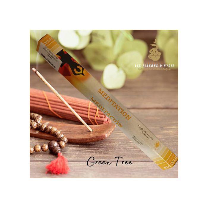 Bougeoir - Photophore - Bougie - Senteur &gt; Encens - Encens Green Tree Méditation - - Green Tree