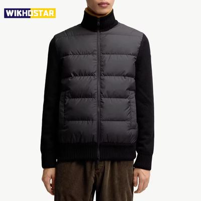 Winter Cotton-padded Long-sleeved Stand-up Neck Sweater Jacket Casual Warm Cotton-padded Jacket Men's Clothing