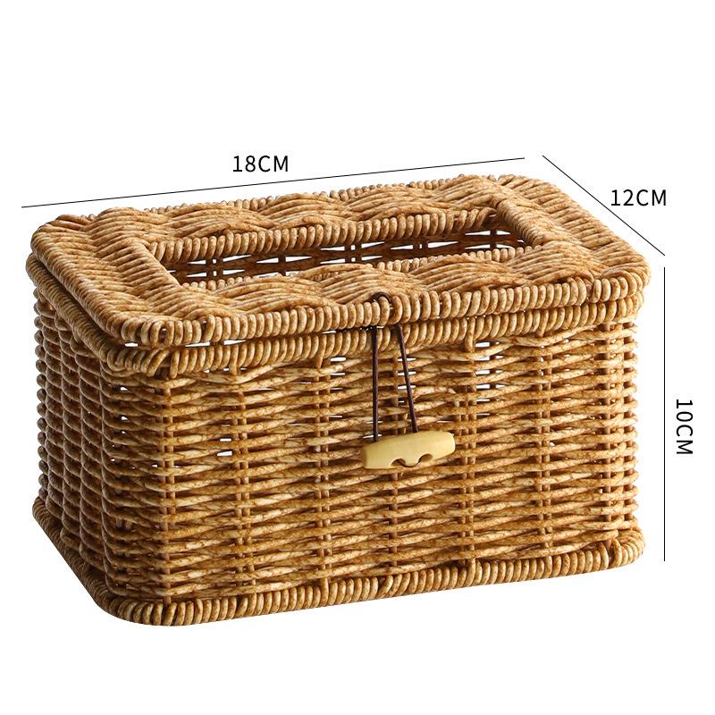 Nordic Style Multifunctional Tissue Box & Remote Control Organizer