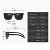 Retro Sunglasses for Men Lightweight TR90 Frame UV400 Protection Square Sun Glasses Night Vision Goggles