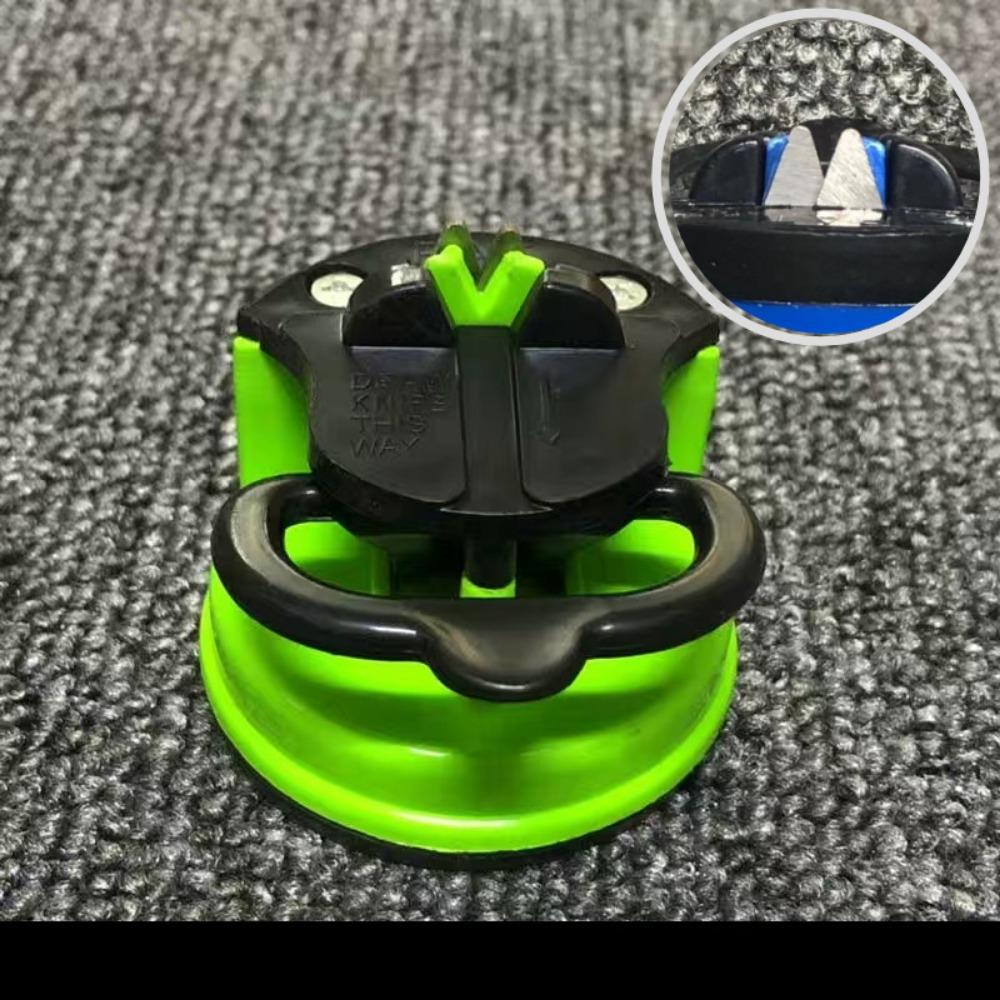 Household kitchen stainless steel sharpener, suction cup, sharpening tool, sharpening stone, suction cup positioning sharpener