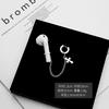 Orecchini Airpods Anti-Perdita Tendenza Creativa, Bluetooth Wireless Senza Foratura Orecchie Orecchini a Croce in Acciaio Inossidabile
