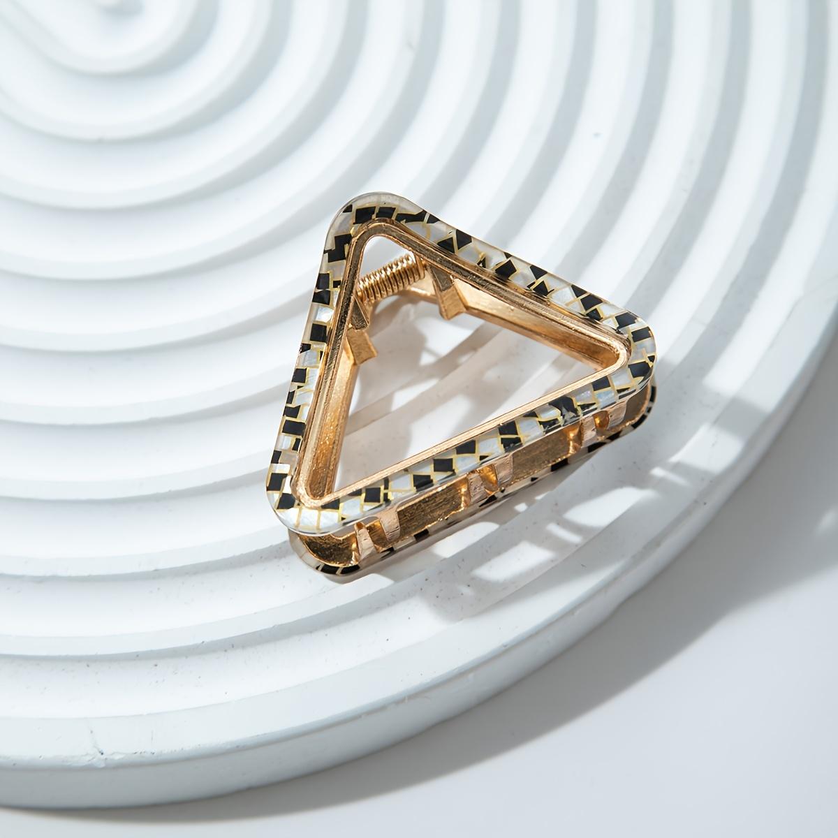 

Elegant Triangular Hair Claw Clip Hollow Out Stylish Hairdressing Accessories For Women And Daily Use