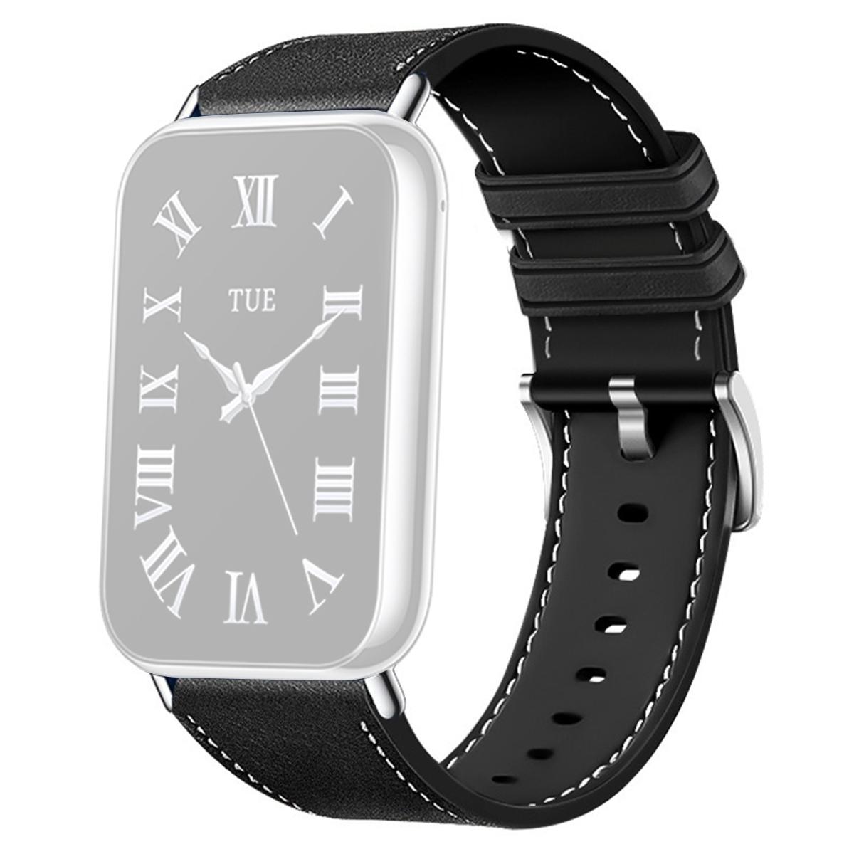 

Watch Band For Xiaomi Smart Band 9 Pro/8/Redmi Watch 5/4 Leather Textured Silicone Wrist Strap B