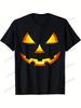 Jack O Lantern Halloween DIY Costume Pumpkin Face TShirt 100 Cotton Halloween Thanksgiving Christmas Gift for Men Women