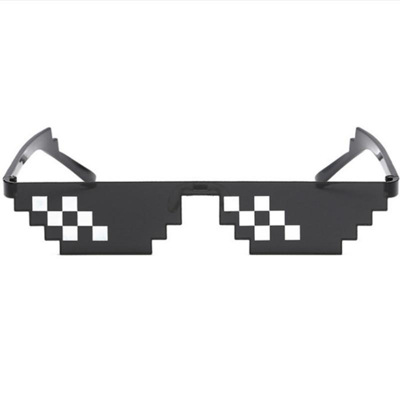 Funny Thug Life Sunglasses Pixelated Men Women Brand Party Eyeglasses Mosaic Vintage Eyewear Unisex Gift Toy Glasses Kids Gift
