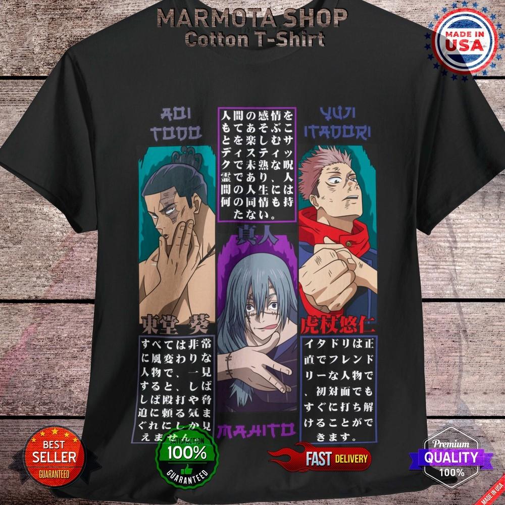 

Itadori Mahito Todo Jujutsu Kaisen T-Shirt Anime Japanese Tee Shirt Manga JJK S