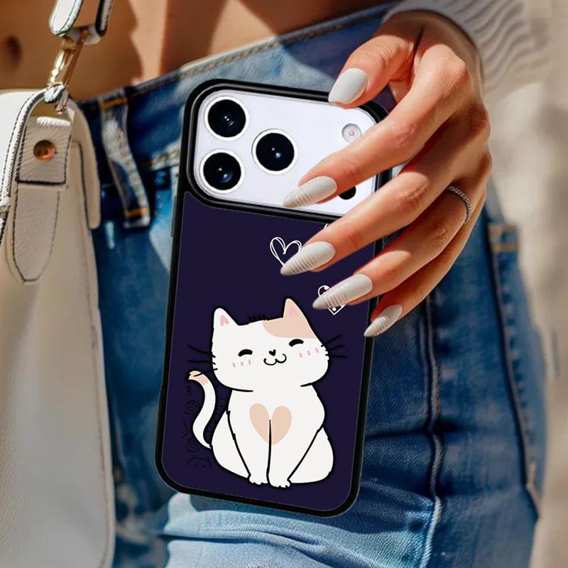 Süße Katzen-Handyhülle Für iPhone 17 Air 14 15 13 12 Max Hülle Für Apple 14 15 16 16e 11 Pro Max Plus