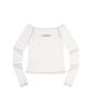 Yusentig Stitch Off-Shoulder T-Shirt Ivory Aw5Xe23203