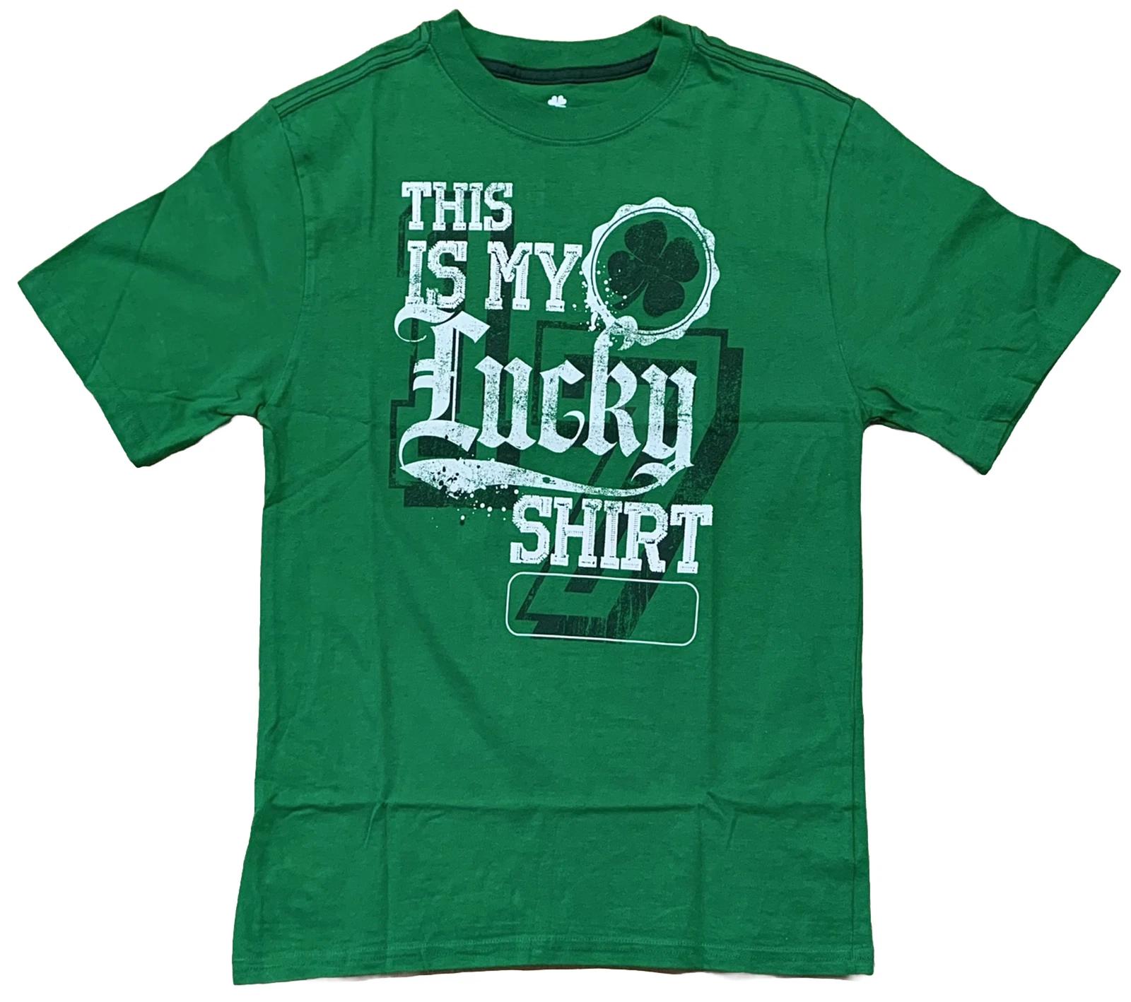 

This Is My Lucky Shirt #17 T-shirt KIDS Size XL (14/16) Green 4 Leaf Clover 110