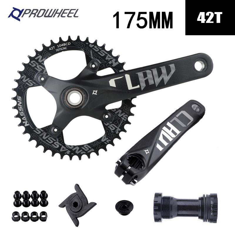 Prowheel Haomeng Horský klikový systém Hollow Integrated s jedním/dvěma převodníky pro 9-11 rychlostí.