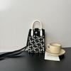 Mobile phone bag flower knitted bag niche versatile shoulder messenger bag trendy tote bag flower knitting