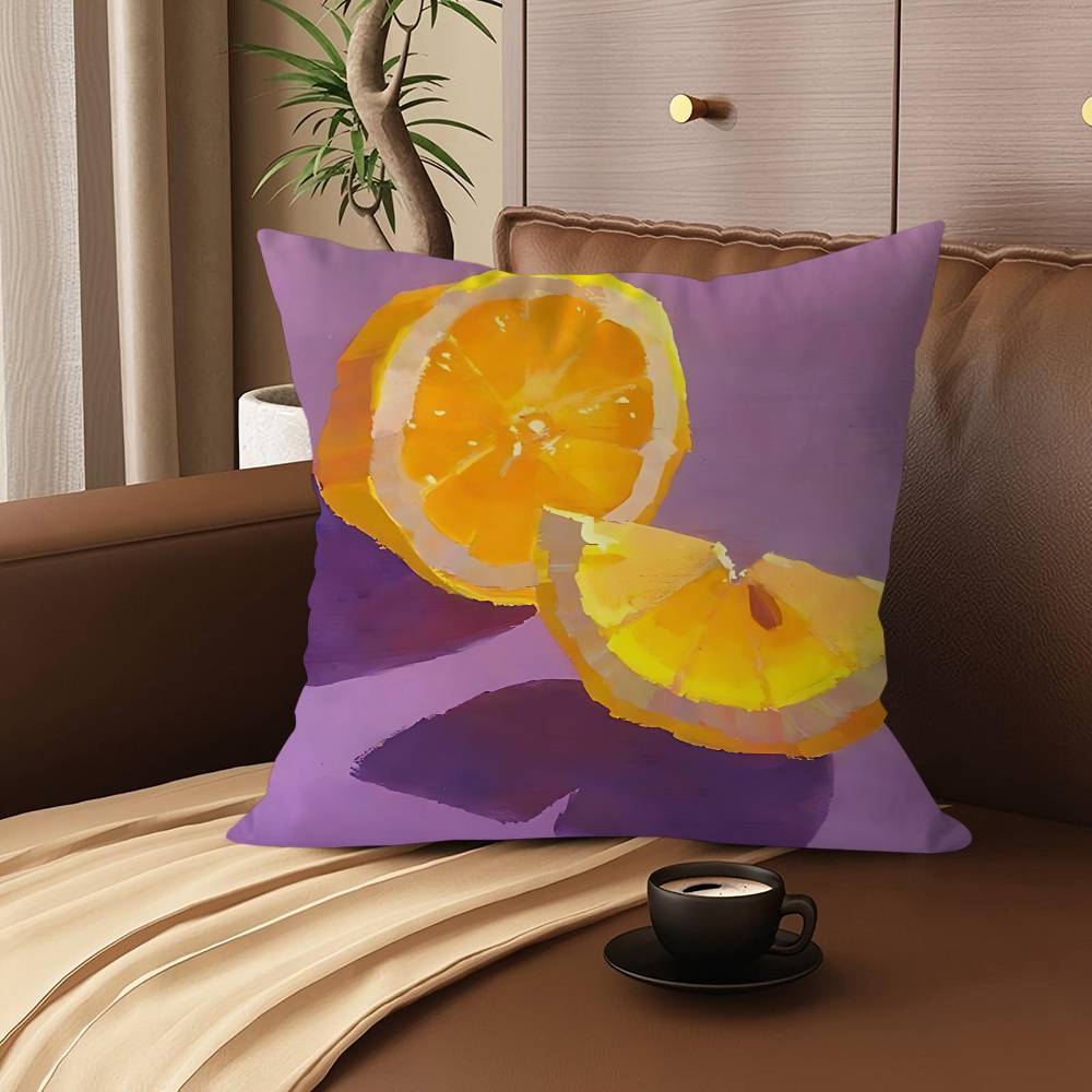 Fruit Pattern Cartoon Pillowcase Toon Gift Cushion Cover Bedroom Home Sofa Chair Seat Decor Pillow Case