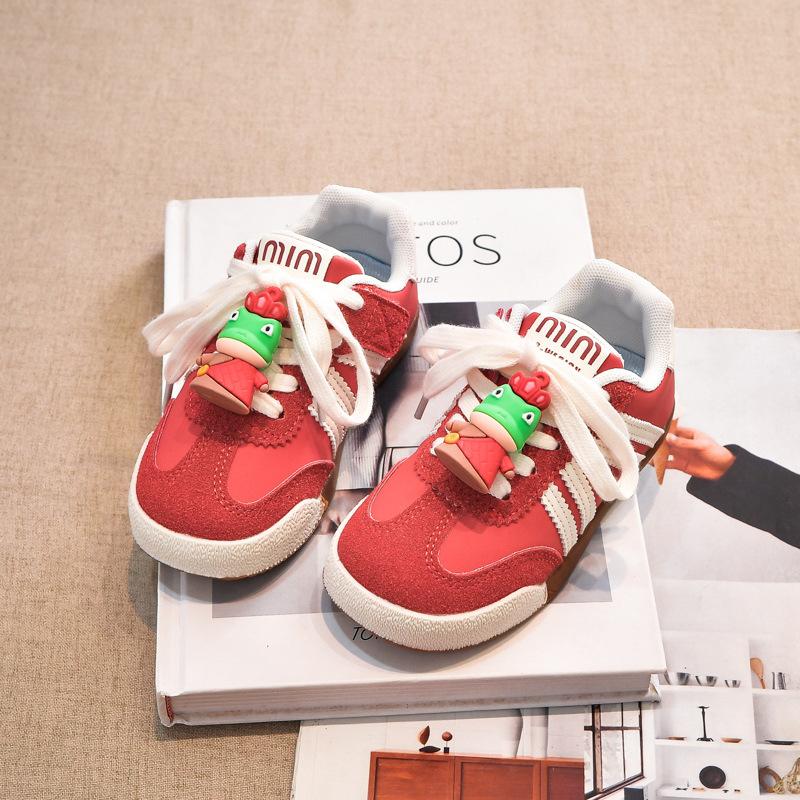 Children's board shoes low-top 2025 spring and autumn new boys' shoes girls' sports shoes soft-soled casual moral training shoes older children