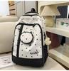 Schoolbag Korean new cute backpack versatile fresh ins lightweight large-capacity backpack star college student first school bag