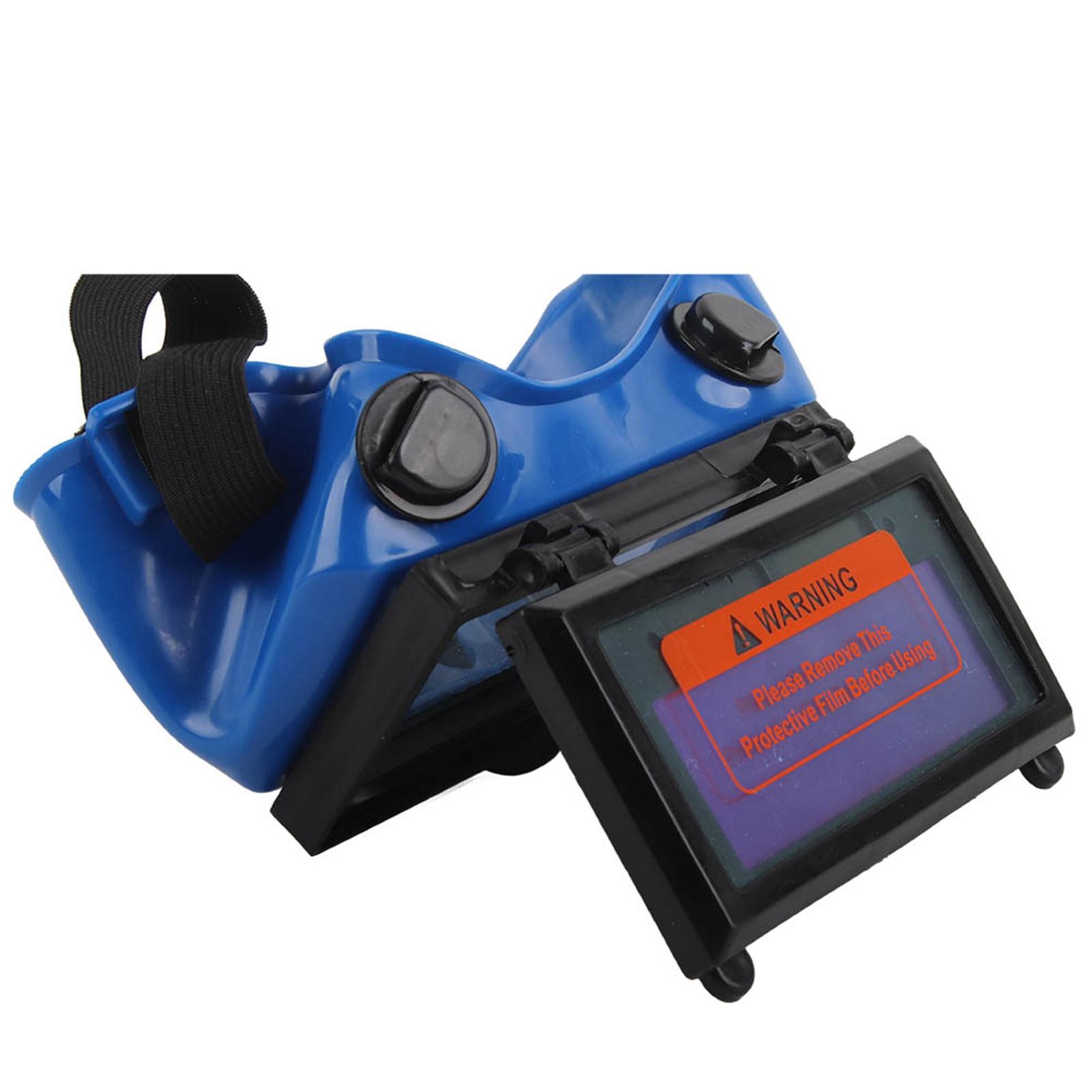 

Солнечная автозатемняющаяся маска для глаз, сварочные очки, защитные очки для глаз сварщика (синий)