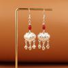 Retro Miao Silver Tassel Earrings: Ethnic Yunnan Long Dangle Women's Jewelry