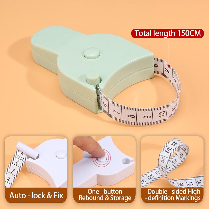 Portable Measuring Tape Mini Ruler Retractable Metric Tape in Inches Measuring Film for Body Soft Measuring Tape