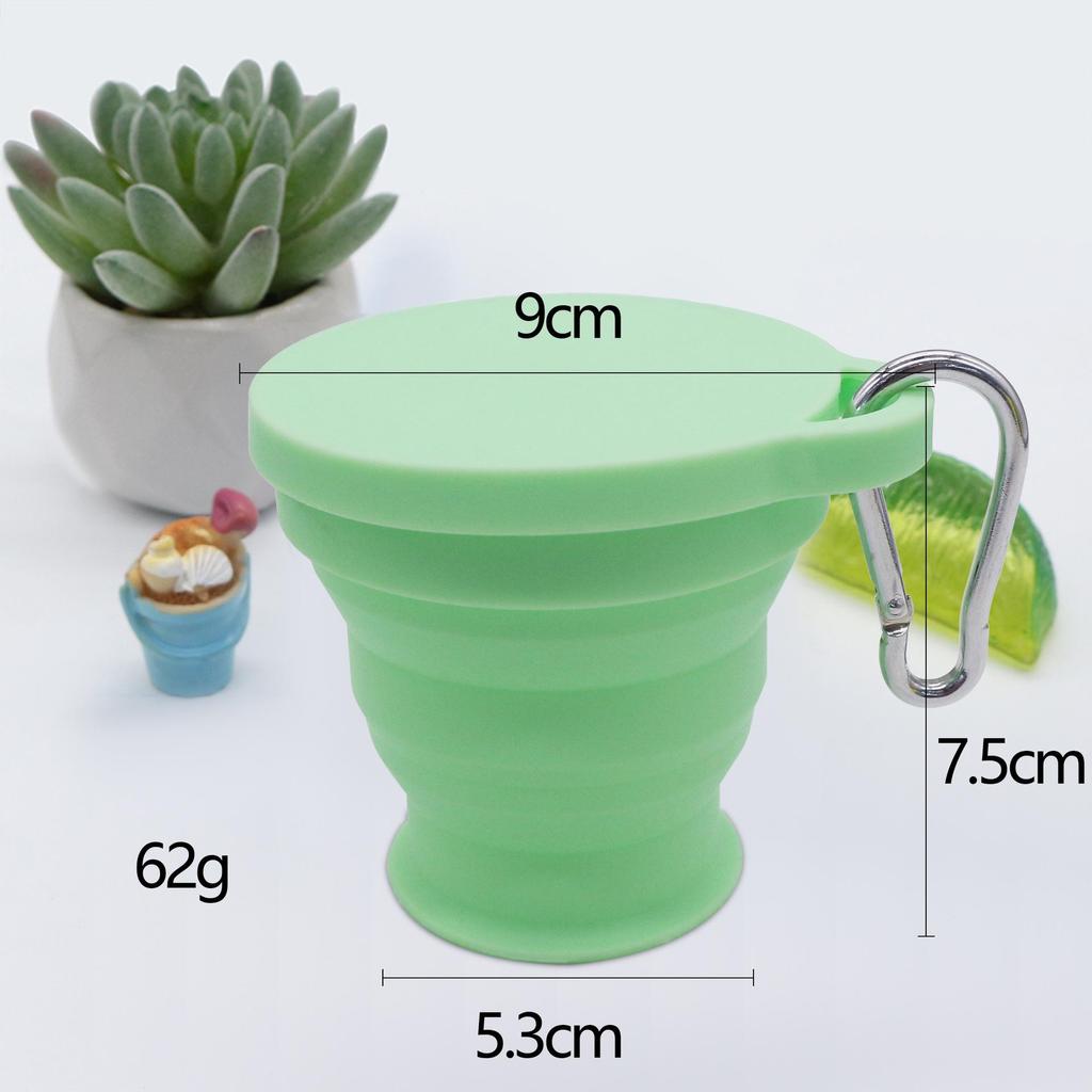 Silicone Cat Paw Portable 180ml Folding Water Cup - Travel-Friendly Retractable Design