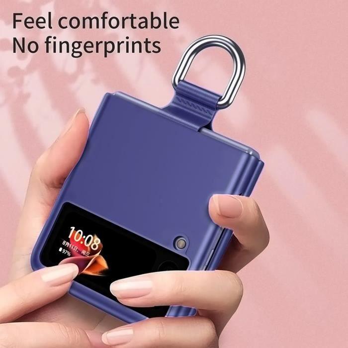 Coque de protection - BOOLING - Samsung Galaxy Z Flip 3 - Antichoc - Bleu Marine - Rigide